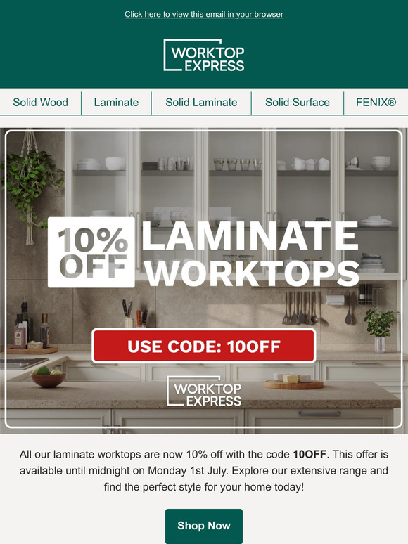 Worktop Express: ALL Laminate Worktops Reduced! | Milled