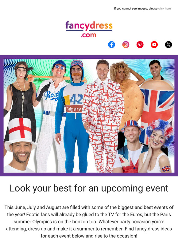 Dress up for a summer of events 🏊‍♀️⚽🤸