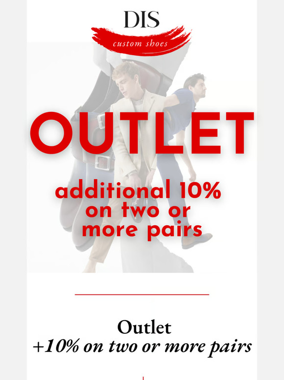 DIS Outlet: up to 70% off + 10% on multiple purchases