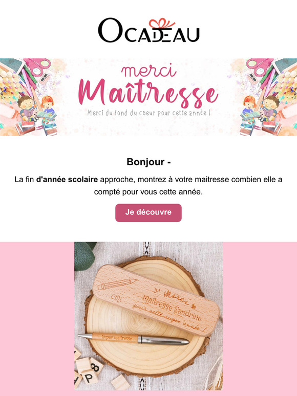 Les meilleurs cadeaux Maitresse / Maitre / ATSEM !