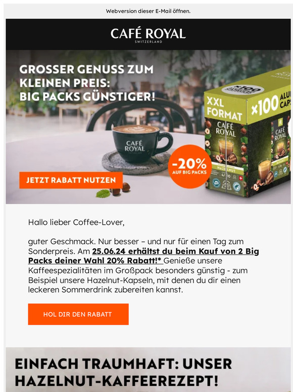 2 Big Packs kaufen, 20% sparen: unser Sommerangebot!
