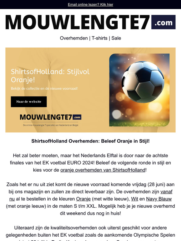 ShirtofHolland: Beleef Oranje in Stijl!