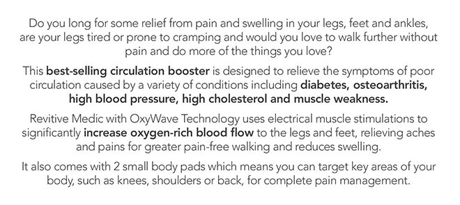 Relieve the symptoms of poor circulation caused by a variety of conditions
