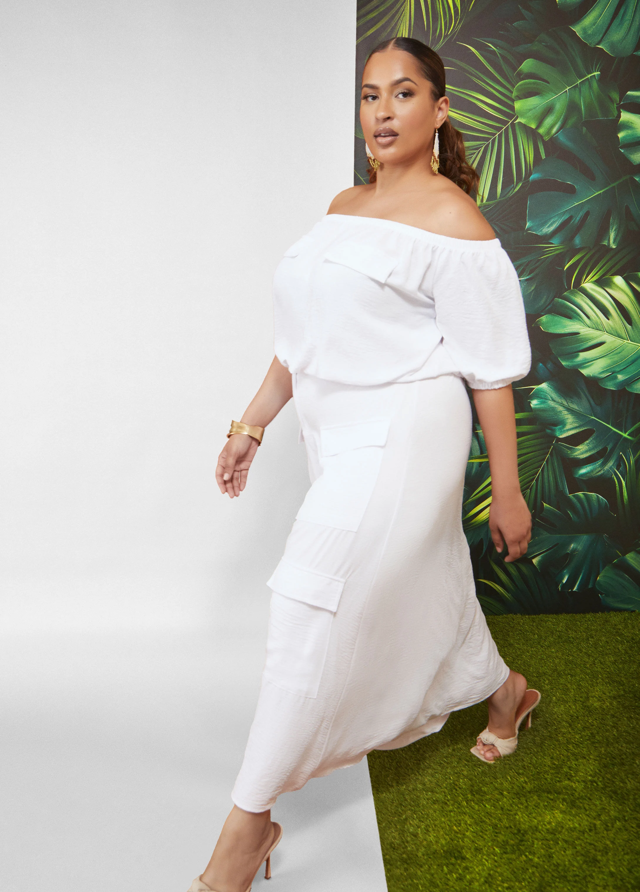 Ashley stewart all white clothes hotsell