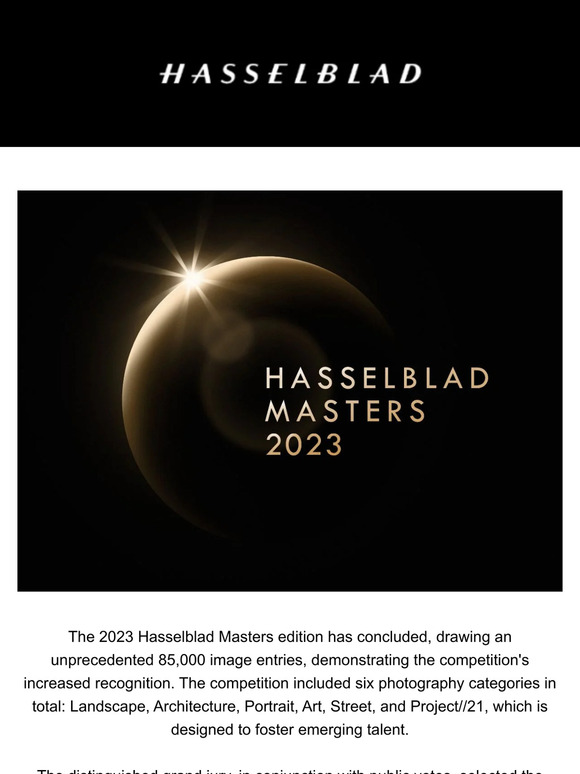 HASSELBLAD MASTERS 2023 WINNERS