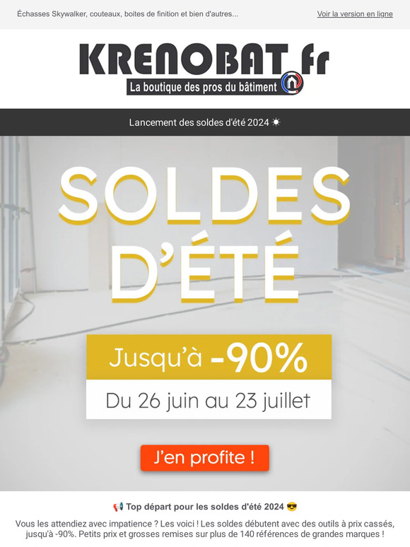 Soldes d'été : jusqu'à -90% dès maintenant ! 💥