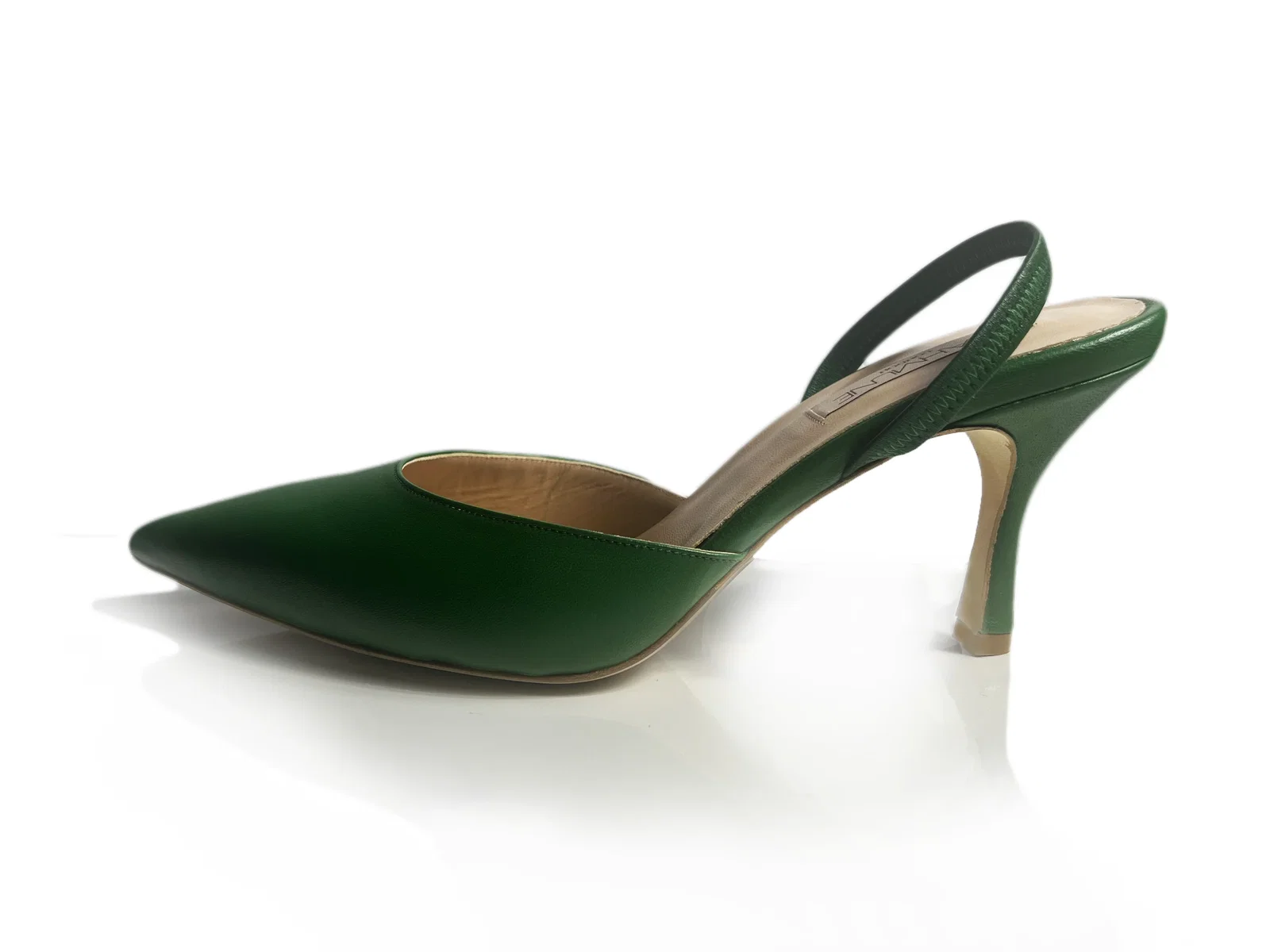 Image of Becky Pump 70mm Slingback - Green