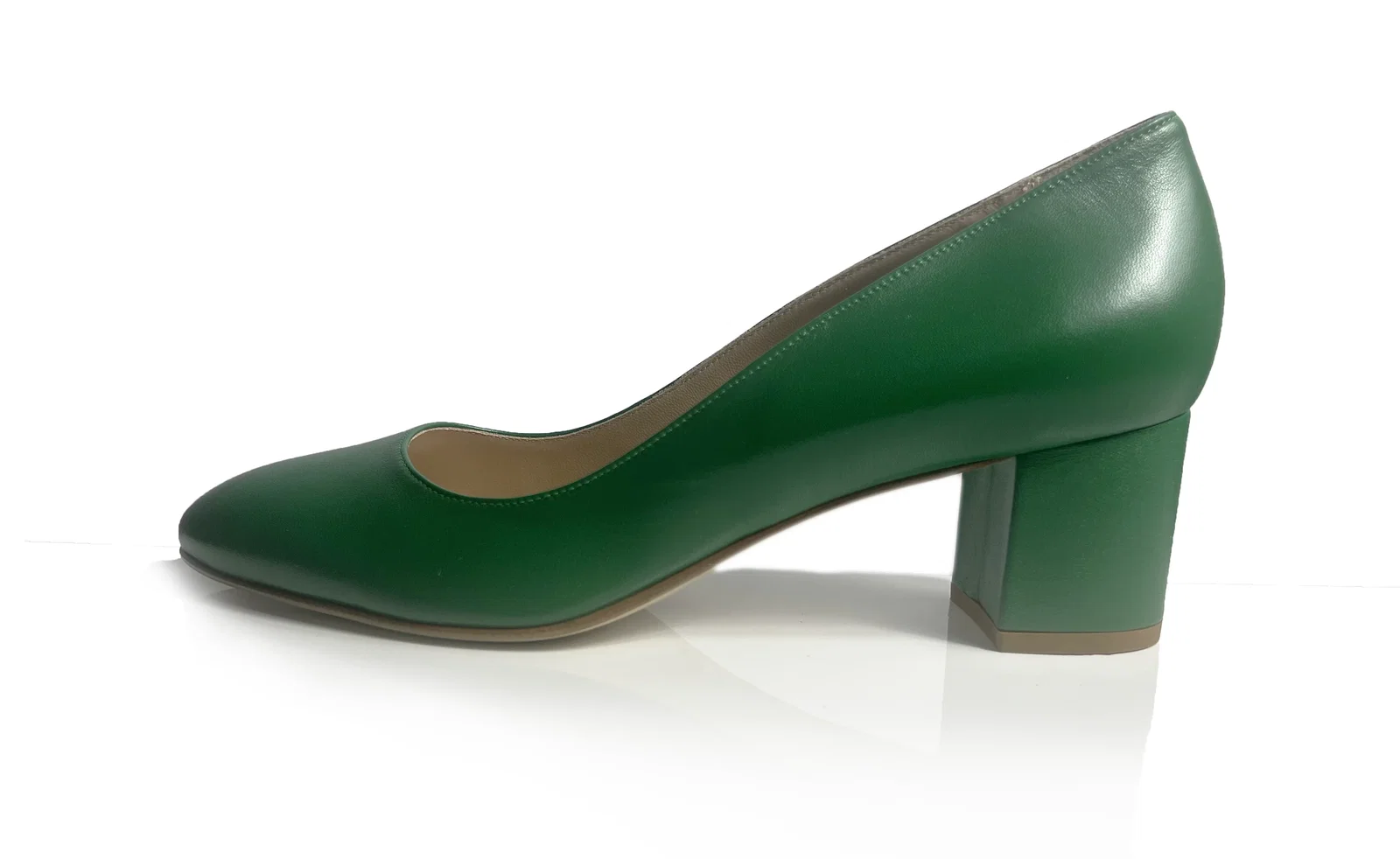 Image of Becky Pump 50mm Block  - Green