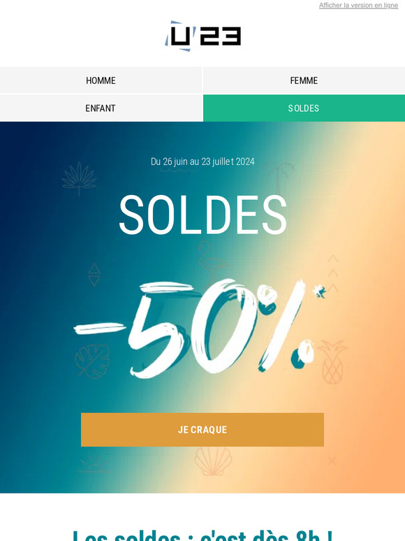 Soldes jusqu'à -50% 🔥