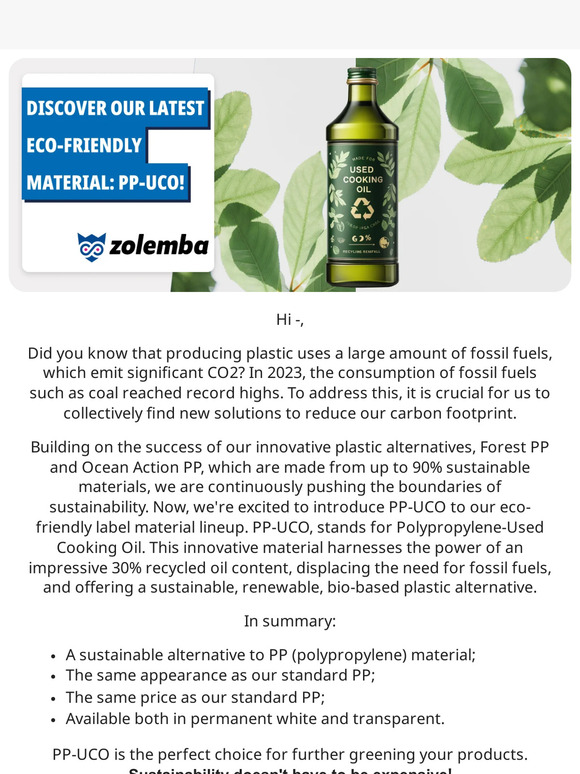 Sustainable does not have to be expensive!
