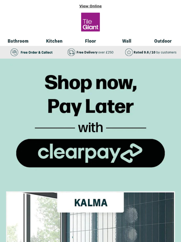 Tile Giant Use Clearpay! Shop now, pay later! 💸 Milled