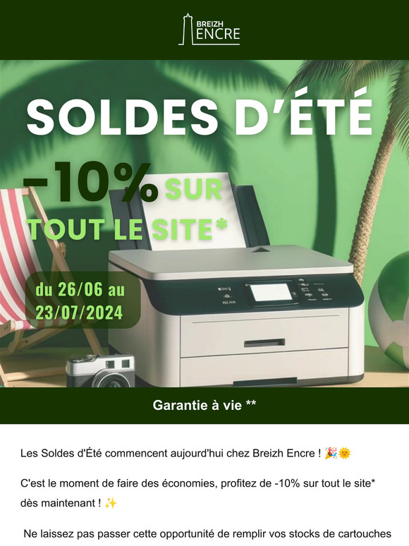 🎉 Profitez de -10% sur vos cartouches d'encre dès maintenant !