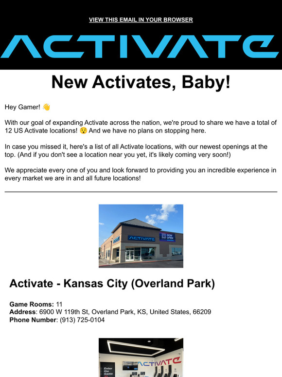 Have You Heard About Our Newest Activate Locations? 👀