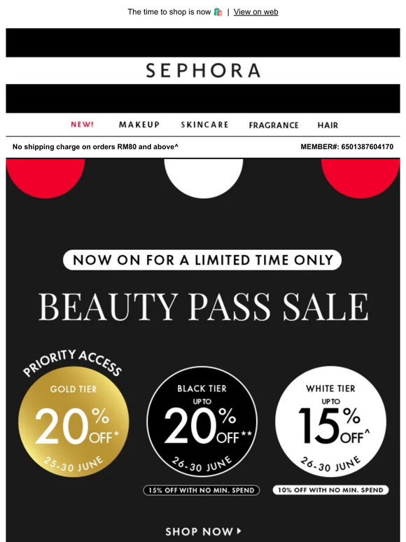 Sephora: The Beauty Pass Sale is HERE 🙌🏻 | Milled