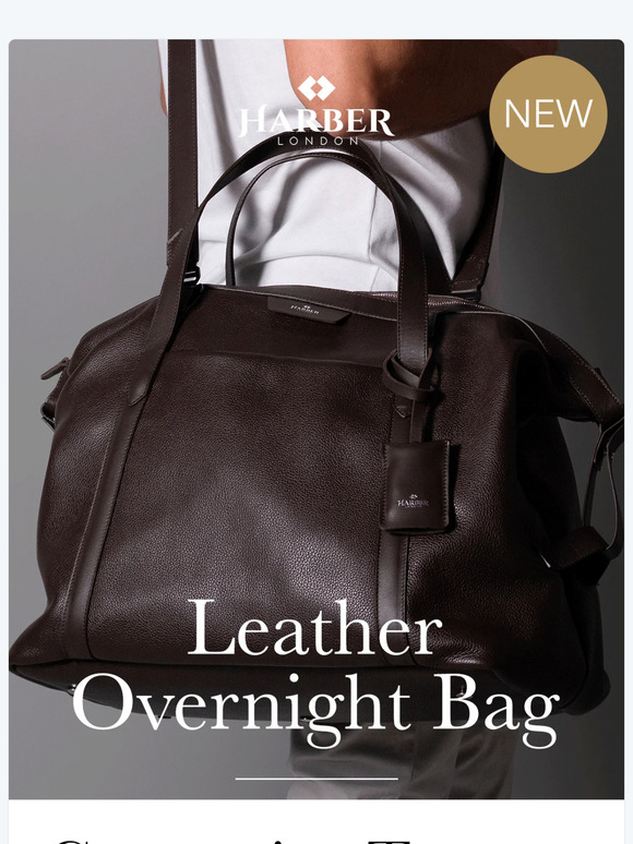 NEW IN! Leather Overnight Bag 15% Off Launch | Harber London