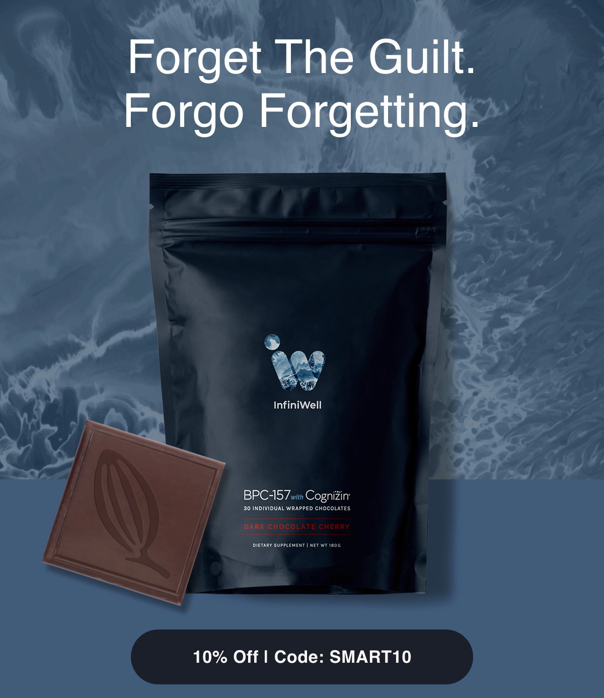 infiniwell bpc-157 with cognizine - chocolates InfiniWell: Smart Chocolate: Dessert without limits Too much vitamin B12: Size:30 ml x 2 Hospira