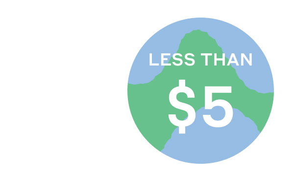 Less than $5