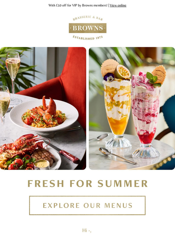 Say hello to our new Summer Menu 🍽️