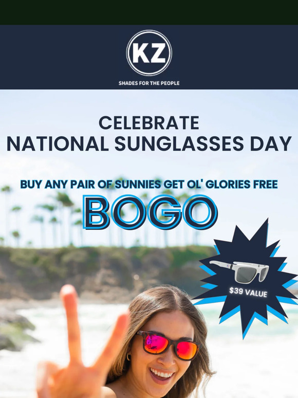 Special BOGO for National Sunglasses Day