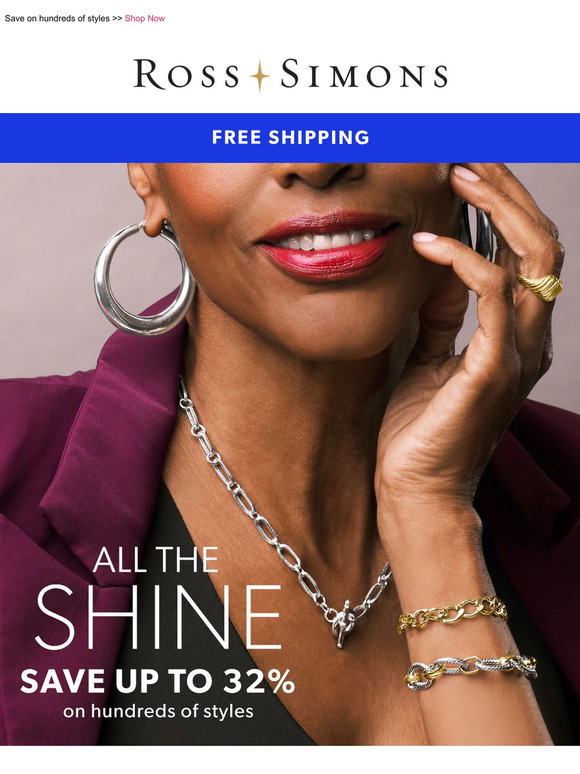 RossSimons Just for you Save up to 32 on gold and silver jewelry! 💛