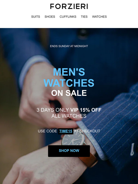 Unlock 15% Off Forzieri Men's Watches – Timeless Luxury Awaits!