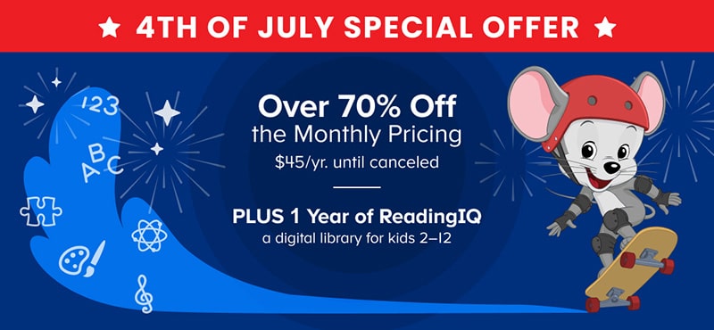ABCmouse: STARTING NOW! Fourth of July Special Offer! | Milled