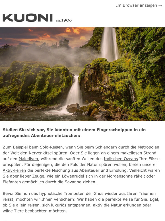 Ganz nach Ihrem Geschmack: Entspannung, Abenteuer und Luxus
