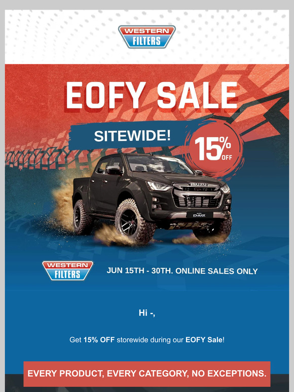 2 Days Left to Save 15% Storewide!