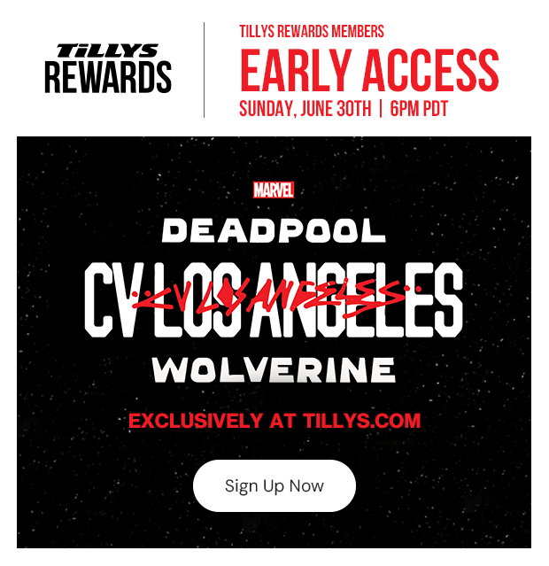 Exclusive Early Access Deadpool x Wolverine x CVLA