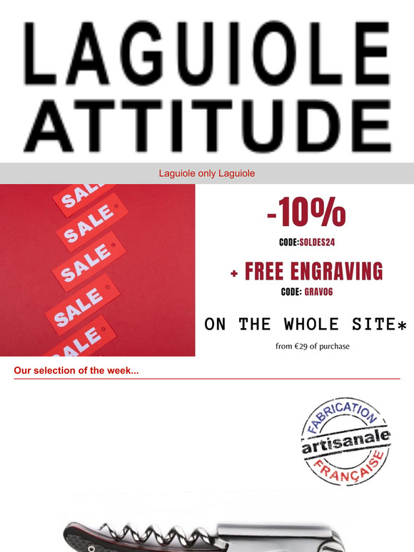 It's the sales at Laguiole