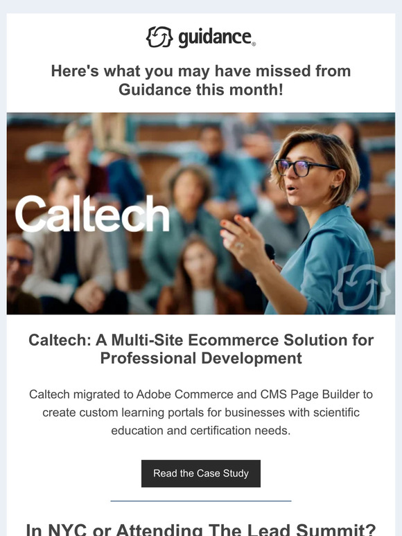 Guidance: Inside: Caltech Launches on Adobe Commerce | Shopify & BigC ...