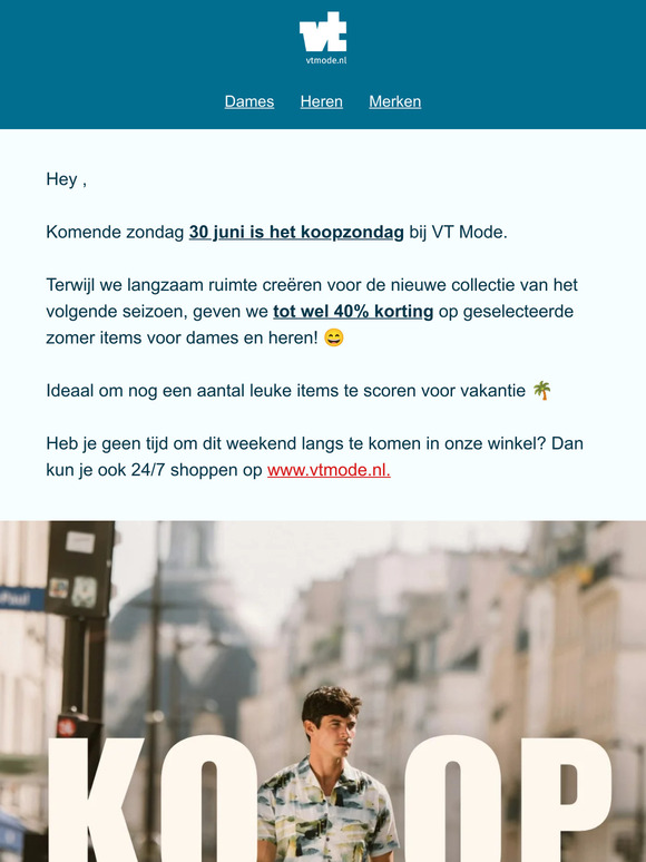 Summer SALE on selected items tijdens koopzondag ❤️