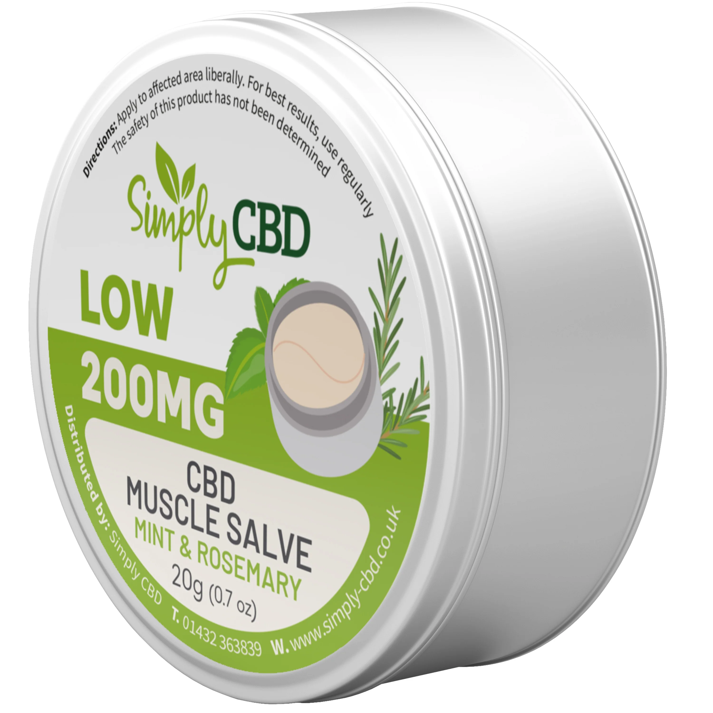 Image of CBD Muscle Salve (200MG) - Rosemary and Mint