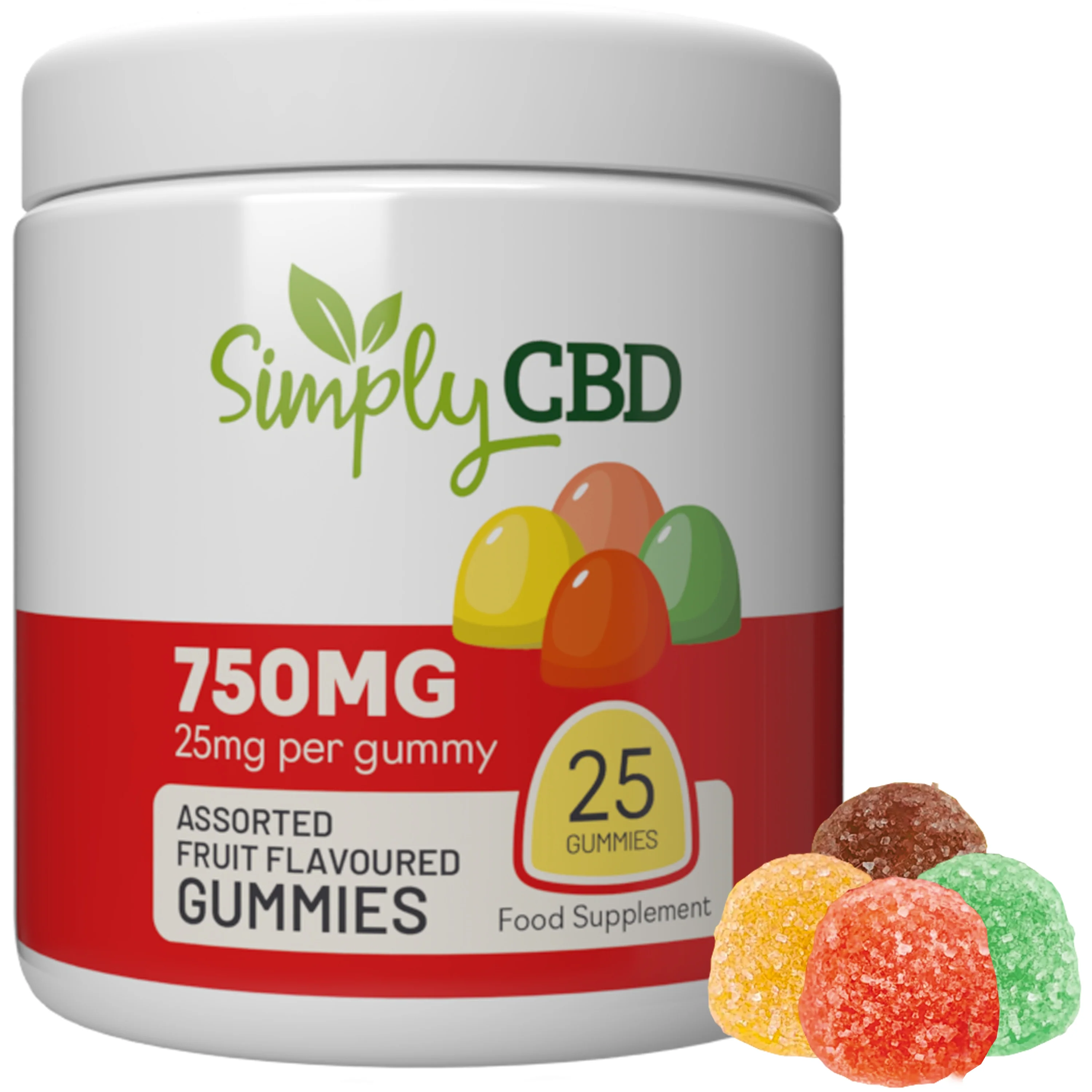 Image of CBD Gummies - 25mg Per Gummy (750mg Total)