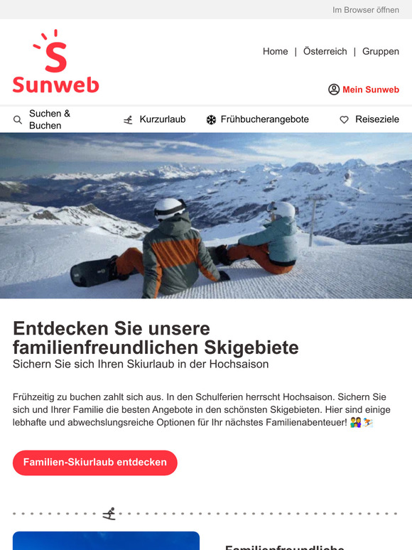 Entdecken Sie familienfreundliche Skigebiete! ⛄