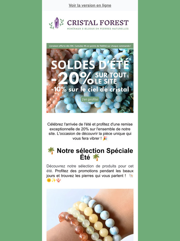 Promotions d'été : -20% sur tout le site !!! 🎁🎉