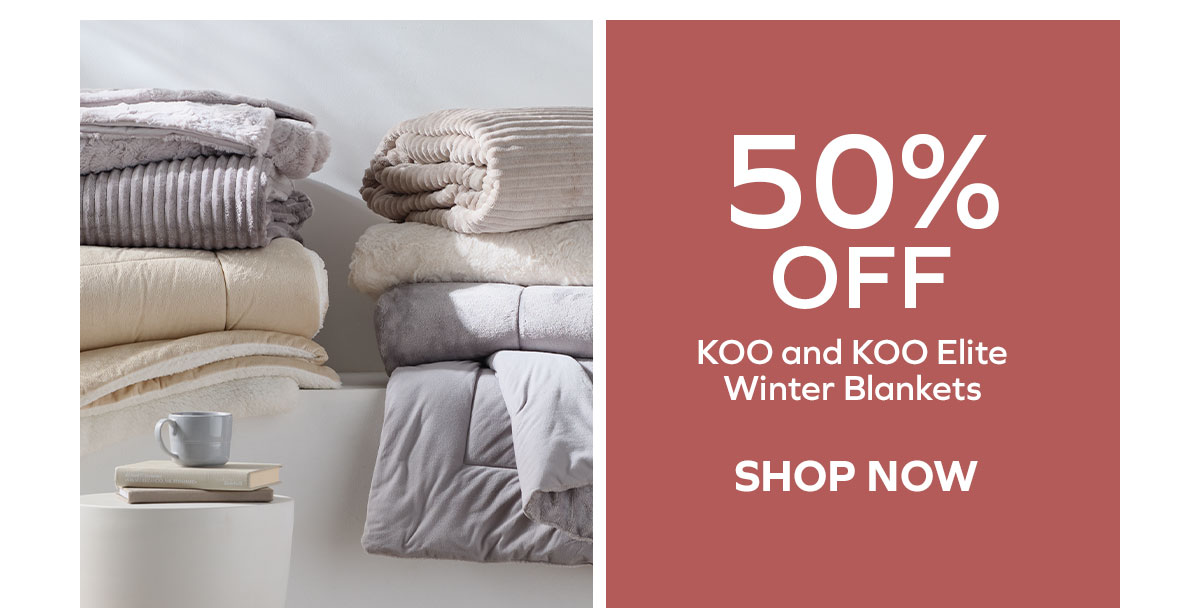 50% Off KOO and KOO Elite Winter Blankets