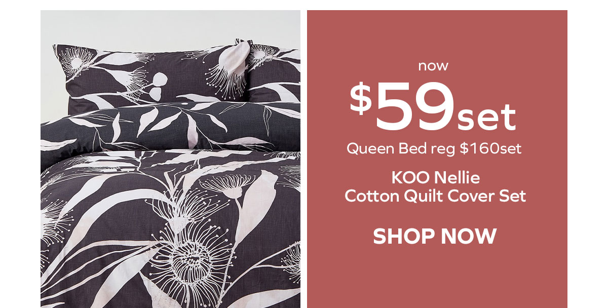 $59set KOO Nellie Cotton Quilt Cover Set