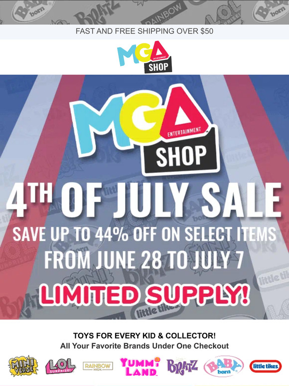 4th of July Sale: Up to 44% Off!