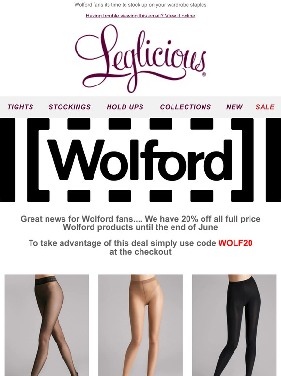 Last chance for 20% off Wolford