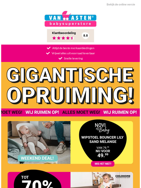 Korting op 2 Aeromoov inlegkussens en meer!