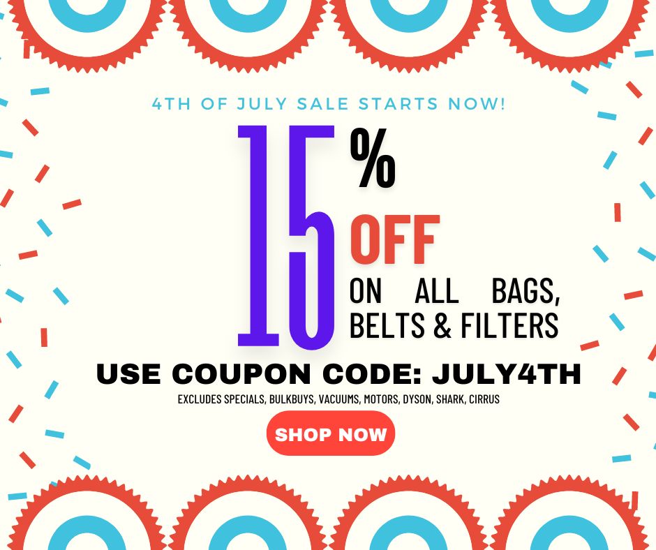 15% OFF YOUR ENTIRE ORDER OVER $40 OF BAGS BELTS AND FILTERS