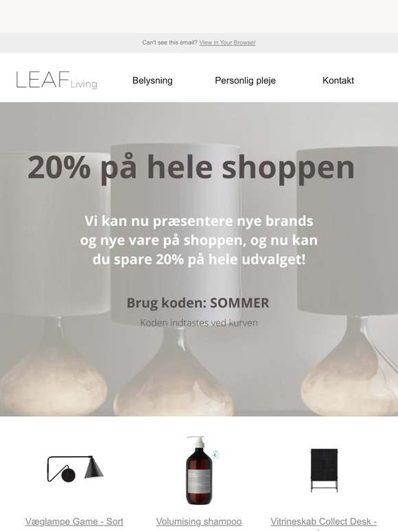 20% På Hele Shoppen☀️
