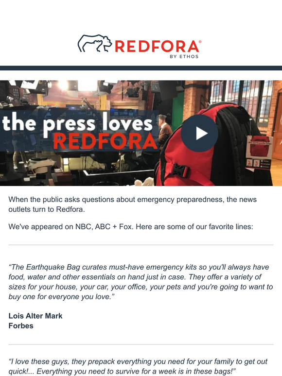 🎥  The Press Loves Redfora!