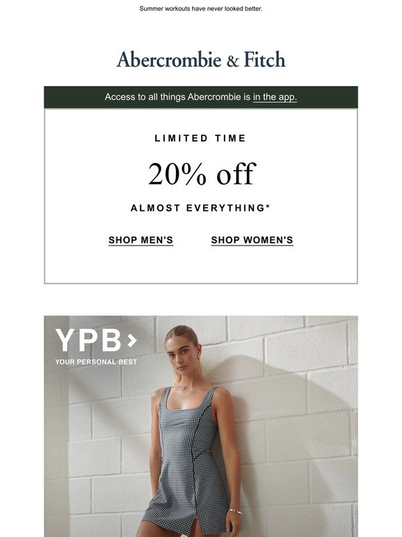 Abercrombie &amp; Fitch Email Newsletters: Shop Sales, Discounts, and ...