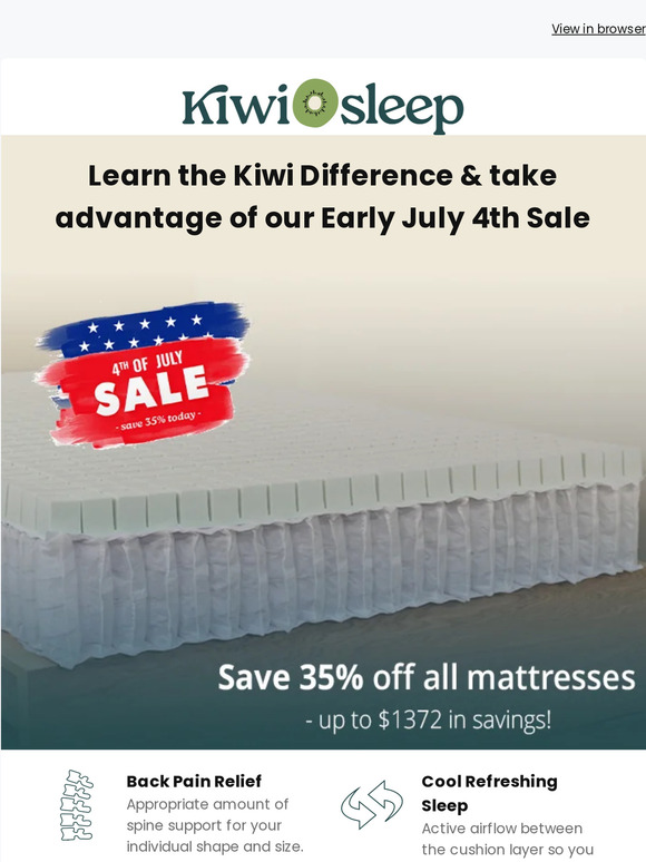 35% OFF on Mattresses 🎉 Dreams Start Here