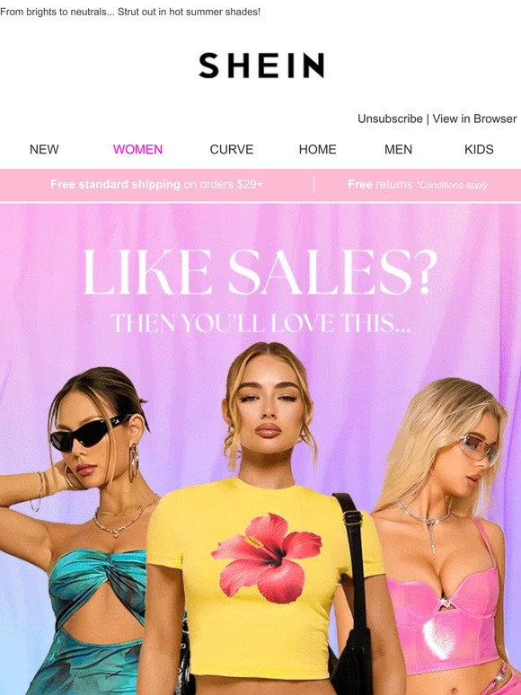 SHEIN Email Newsletters Shop Sales, Discounts, and Coupon Codes