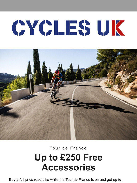 Up to £250 Free Accessories With Road Bikes