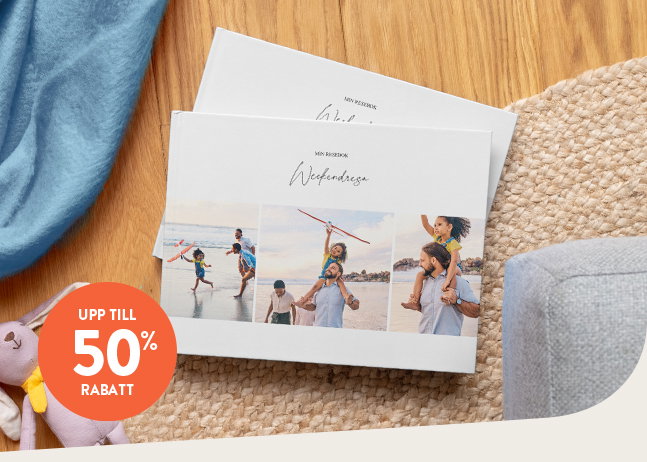 Fantastiska fotoböcker nu med upp till 50% rabatt!
