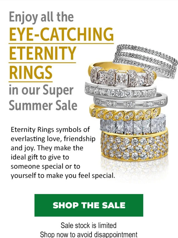 Eternity Rings up to 75% OFF